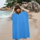 thumbnail image 4 of Albornoz cambiador de microfibra Surf con capucha | Poncho de toalla de secado rápido para nadadores, surfistas, buceadores | Absorbente ligero unisex talla única | 43.3" de largo | Piscina de playa, 4 of 5