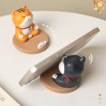 thumbnail image 6 of Animal Phone Stand,Resin Animal Statue Desktop Phone Holder,Anti Slip Cute Dog Desktop Phone Holder for Phone Stand-Grey, 6 of 7