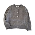 thumbnail image 2 of Baby Girl Cardigan Long Sleeve Button up Sweater Toddler Girl Fall Outfits Cable Knit Fisherman Cardigan Sweater Bolero Shrug, 2 of 5