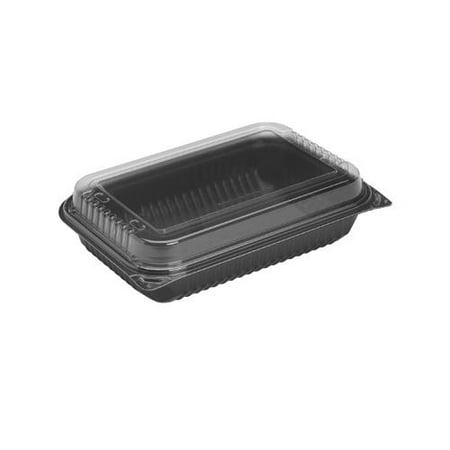 Solo Dinner Box, 1-comp, Black/clear, 64oz, 11 1/2w X 8.05d X 2.95h SCC919017...