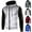 White, variant on Caqnni Mens Lined Zip Up Hoodie Full Zipper Sweatshirt Fashion Casual Lightweight Drawstring Hooded Jackets (White,XL)