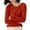 Red, variant on yunLCZ Women Shirts Women's Semi Turtleneck Sweater Long Sleeved Solid Color Pullover With A Base Shirt Spring And Autumn Loose Sweater Top