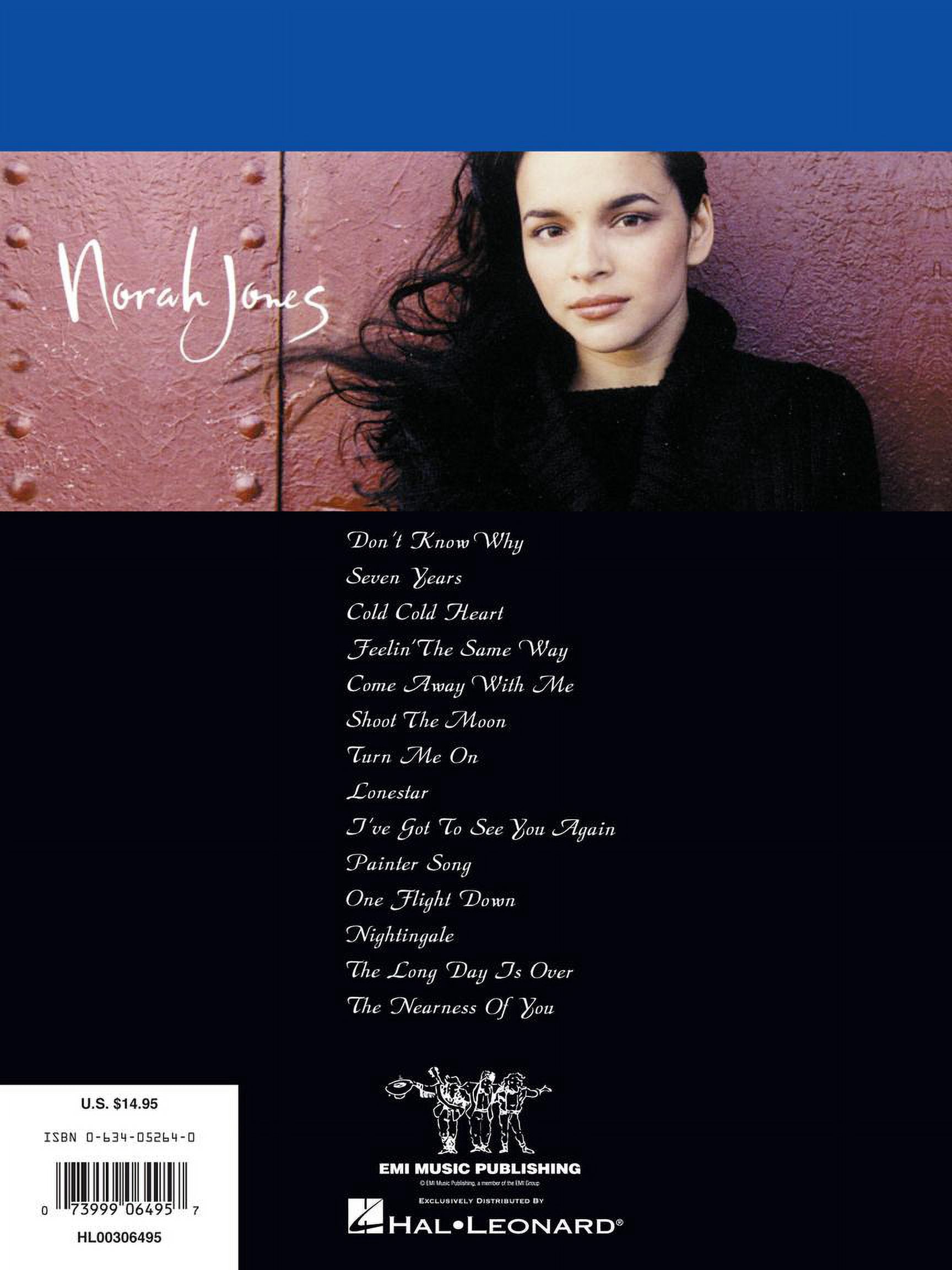 Hal Leonard Norah Jones - Come Away with Me Piano, Vocal, Guitar Songbook