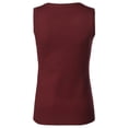 thumbnail image 3 of FashionOutfit Women's VISCOSE Solid Office Soft Stretch Sleeveless Knit Vest Top, 3 of 3