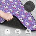 thumbnail image 3 of Naloa Owl And Flowers Car Foot Mat Set of 4 Pieces - Universal Floor Liner Neoprene Full Set Floor Mats for Cars Trucks SUV, 3 of 7