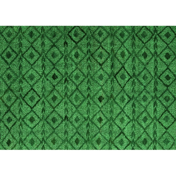 Ahgly Company Indoor Rectangle Abstract Green Modern Area Rugs, 5' x 8'