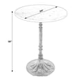 thumbnail image 5 of Butler Specialty Company Elio Round Marble and Iron Accent Table, 5 of 5