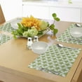 thumbnail image 4 of Ambesonne Irish Place Mats Set of 4, Entangled Clover Leaves, Standard Size, Cream Green, 4 of 6