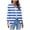 Blue, variant on Cardigans for Women 2024 Basic Striped Print 3/4 Sleeve Fashion Cardigans Teen Girls Lightweight Blouse Tops Coat Juniors Casual Cozy Duster Jackets,Blue,Medium