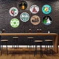 thumbnail image 4 of Rustic Farmhouse Round Metal Sign Farmers Market Carrots Novelty Circular Sign Retro Kitchen Decor Wall Door Hanger Decor Sign Diameter 8'', 4 of 4