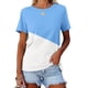 thumbnail image 2 of Camiseta de Manga Corta de Cuello Redondo, Casual para la Primavera Y la Fiesta de la Mujer de los Tops de Verano, 2 of 4