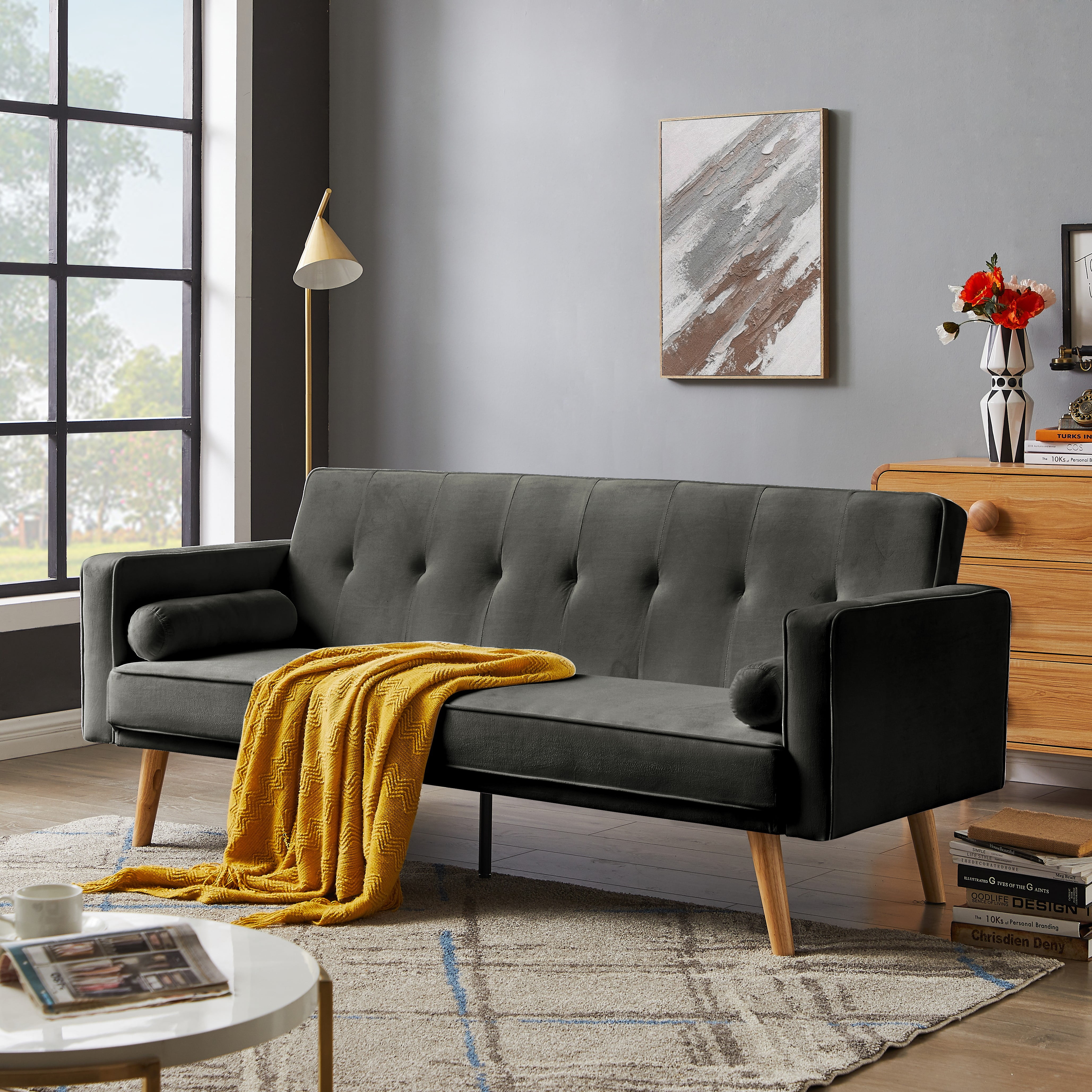 Mid century 2024 click clack sofa