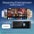 thumbnail image 5 of Epson Lifestudio Pop Plus 4K PRO-UHD Personal Lifestyle Projector, 700 Lumens of Color and White Brightness, Sound by Bose, Google TV, 3-Chip 3LCD Triple Core Engine, Projection Studio App — Black, 5 of 6
