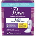 thumbnail image 1 of Poise Serviettes d'Incontinence pour Femmes, 6 Gouttes, Absorption Ultime, 1 of 5
