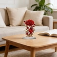 thumbnail image 4 of Escultura acrílica de árbol de rosas en forma de corazón – Soporte de mesa plano 2D con forma de árbol del amor, decoración bohemia para el hogar, adorno romántico para escritorio, letrero ind, 4 of 6
