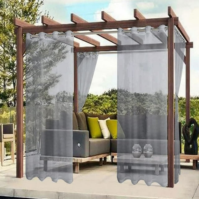 cpengpj Rideau de Pluie en Polyester Perforé et Imperméable pour Fenêtres Extérieures, Installation à une Cordelette, Durable et Résistant à la Pluie, Offert en 7 Couleurs