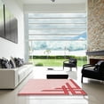 thumbnail image 7 of Ahgly Company Machine Washable Indoor Rectangle Transitional Light Rose Pink Area Rugs, 4' x 6', 7 of 7