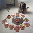 thumbnail image 1 of 1PC Dog Replaceable House Number Set (1PC House Number, 12PCS Dog) Dogs Replaceable Door Plate Set 12 Dogs Decoration Door Hanger Black, 1 of 8