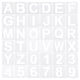 thumbnail image 1 of Plantillas de Letras y Números Uxcell de 5 pulgadas, Ancho de 6" Reutilizables, Set de 36, 1 of 7
