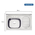thumbnail image 4 of Fregadero Tarja Acero Inox Empotrar 80x50cm Tramontina Tramontina 93410535, 4 of 5