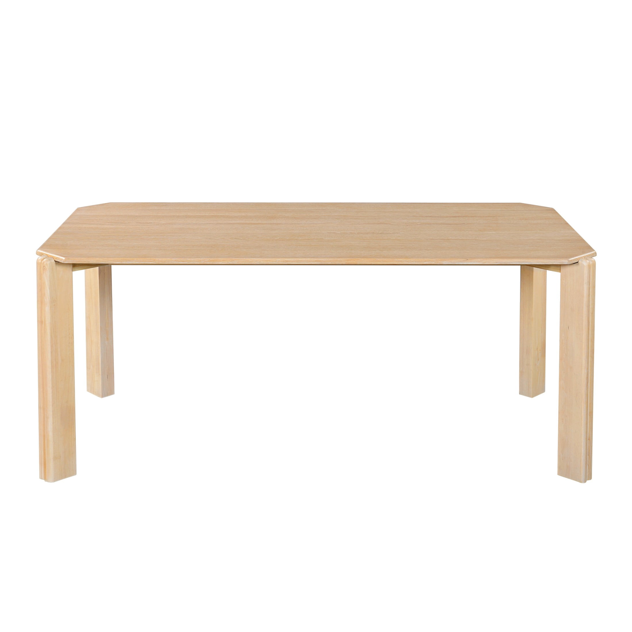Christopher Knight Home 71" Mid-Century Modern Rectangular Dining Table for 4-6, Solid Wood, Natural