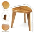 thumbnail image 3 of TeakAura Teak Shower Stool, Teak Shower Bench, Waterproof Wood Chair for Inside Shower, 12'' Spa Foot Rest for Shaving Legs, Organizer Stool, Corner Seat for Bathroom Livingroom, 3 of 8
