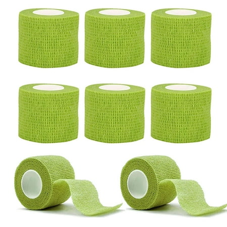 Tattoo Grip Tape, 8pcs 2.95"x 5Yards Disposable Cohesive Tattoo Grip Cover Elastic Bandage Handle Grip Tube for Tattoo Machine Tattoo Grip Accessories(Grass Green)