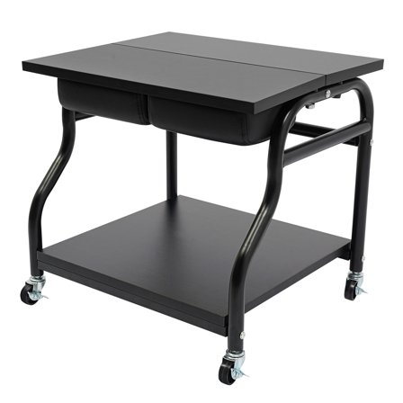 Portable Trolley Cart, Trolley Cart with Wheels, Foot Bath Cart, Black, for Beauty Salons, Massage Parlors, Nail Salons, Medical Clinics, and More