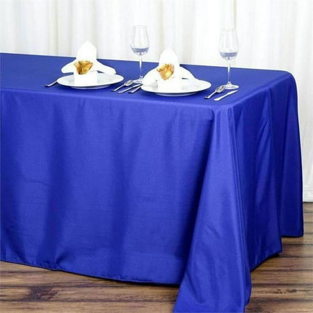 

BalsaCircle 90 x 132 Polyester Rectangular Tablecloth Royal Blue