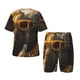 thumbnail image 1 of Fotbe Cool Sunglasses Elephant Art Pijama Estampada de 2 Piezas para Niños – Ropa de Dormir de Manga Corta Cómoda para Niños y Niñas, Camiseta y Shorts de Algodón-X-Large, 1 of 6