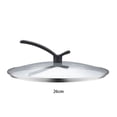 thumbnail image 3 of Maytalsory Transparent Color Impact Resistant Household Lid Fire-Resistant Handle Edge Wrapping Technology 26cm【Vertical cover】, 3 of 6