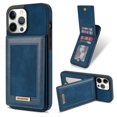 thumbnail image 1 of for iPhone 12 Pro Wallet Case with Card Holder, Faux Leather Kickstand Card Slots Case, RFID Blocking Magnetic Shockproof Protective Slim Back Flip Phone Case for iPhone 12 Pro 6.1",Blue, 1 of 9