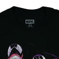 thumbnail image 3 of Marvel Venom T-Shirt Men's Anti-Hero Three Face Design Adult Short Sleeve Crewneck Tee, 3 of 3