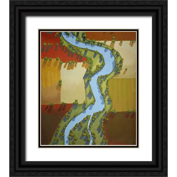 Bradshaw, Don 15x17 Black Ornate Wood Framed with Double Matting Museum Art Print Titled - Red October