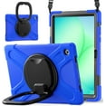 thumbnail image 1 of Funda para Samsung Galaxy Tab A11+ Plus de 11 pulgadas (2025) y A9+ Plus de 11 pulgadas (2023), cubierta de silicona resistente con asa, soporte de 360°, correa y soporte para S Pen., 1 of 9
