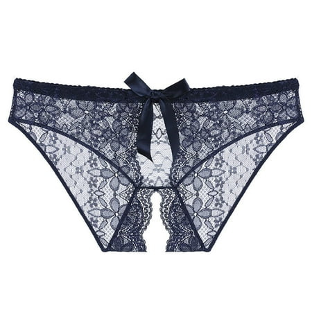 Bigersell Ladies Underwear Panties Clearance Cotton Underwear Women Briefs Panty Style P-69 Polyester Cheeky Panties Ladies Underwear Thong Briefs High Waist Women s Panties Dark Blue L