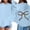 Light Blue, variant on Girls Cute Bow Graphic Hoodies, Long Sleeve Preppy Pullover Sweatshirts, Soft Warm Casual Tops for Kids 2-14Y Fall Winter Daily Wear, Black 100