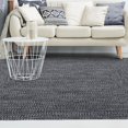thumbnail image 7 of BNM Indoor/ Outdoor Multihued Rug, 4' x 6', Charcoal- White, 7 of 7