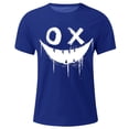 thumbnail image 5 of Momasggi Graphic Tees for Men Big and Tall Short Sleeve Shirts Oversized Summer Crew Neck T-Shirts Loose Casual Going Out Tops Blue 3XL, 5 of 5