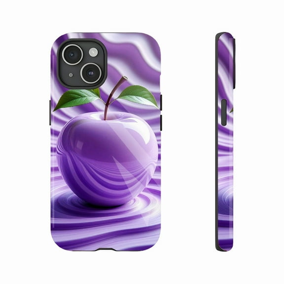 Vibrant Purple Glossy iPhone Case for Modern Users & Tech Enthusiasts, Stylish & Durable, Compatible with iPhone 11/12/13/14/15/16 (Pro Max/Plus)