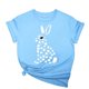 thumbnail image 1 of Tops de Cuello Alto para las Mujeres Amante Impreso Camiseta Cuello Redondo Manga Corta, Poliéster Spandex, 1 of 7