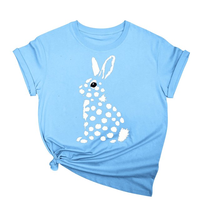 Tops de Cuello Alto para las Mujeres Amante Impreso Camiseta Cuello Redondo Manga Corta, Poliéster Spandex