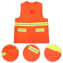 COMPUKAS Construction Worker Vest Mens Work Vest High Visibility Safety 1Pcs
