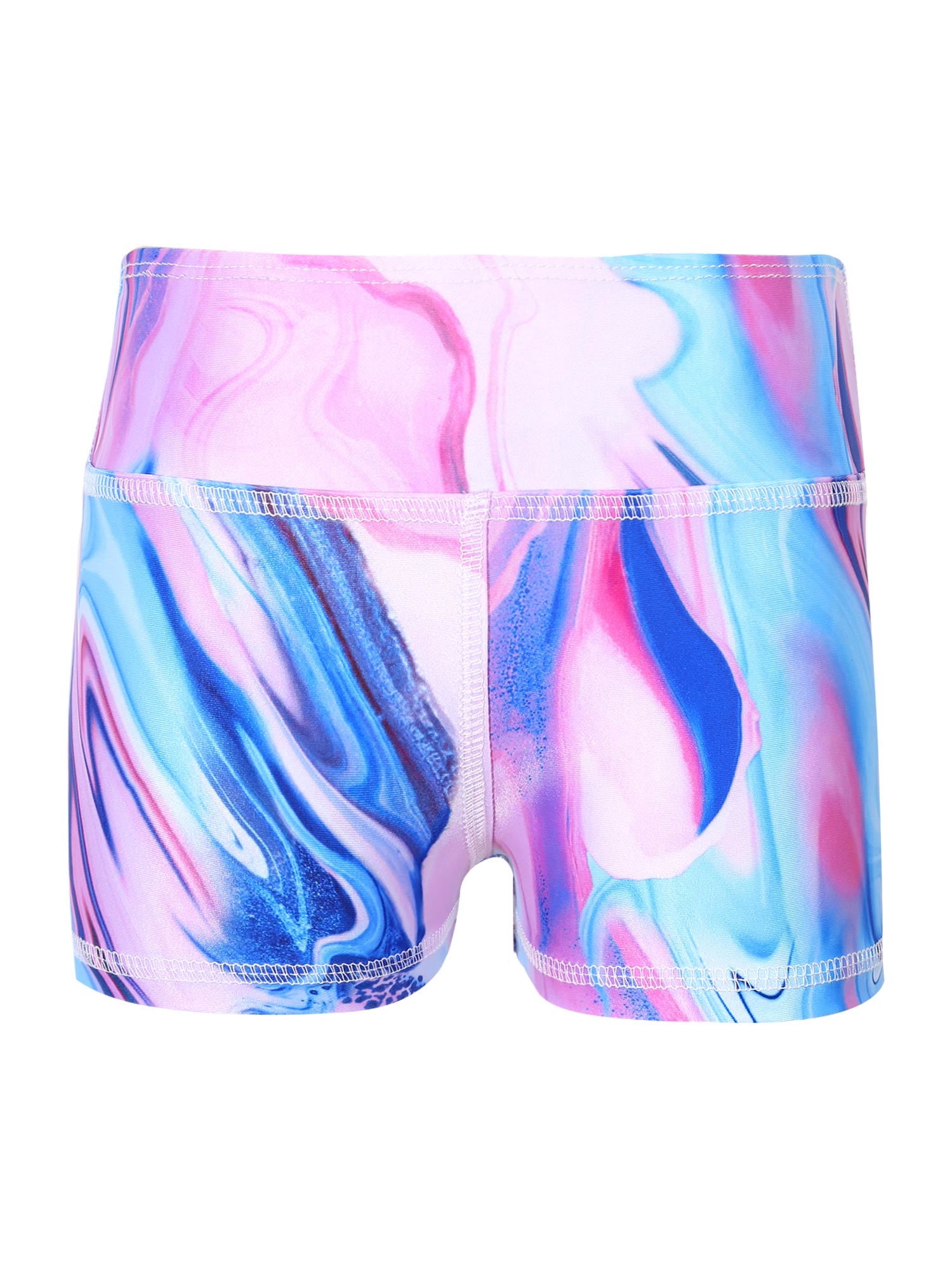 Kids Dance Shorts | Textured Stripe Fleece-Lined Shorts