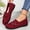 Red, variant on Women's Breathable Mesh Shoes Casual Trendy Flower Embroidery Shoes Slip-On Soft Sole Non-Slip Shoes Mesh Bottom Shallow Mouth Walking Shoes