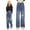 z51015A-Navy, variant on SGMVNU Girls Fashion Cute Personality Pants Elastic Waist Wide Leg Jeans Casual Pants with Pockets for A Stylish Style Cute Pants for Girl(Size 7-8 Years,Sky Blue)