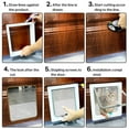 thumbnail image 3 of Smart Pet Door 4 Way Locking Security Lock Abs Plastic Dog Cat Flap Door Controllable Switch Direction Doors Small Pet Supplies, 3 of 5
