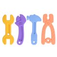thumbnail image 1 of Uds juguetes para la dentición silicona de calidad alimentaria calma el dolor de encías de los bebés mordedores juguetes para masticar, 1 of 8
