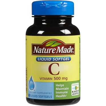 Nature Made Vitamin C 500 Mg Softgels, 60-Count