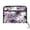 Light Purple and Black Floral, variant on Accordion File Organizer with Zip Closure 13 Pockets Expanding File Folder Letter A4 Paper Document Organizer for Home Office Pastel Watercolor Floral Pattern